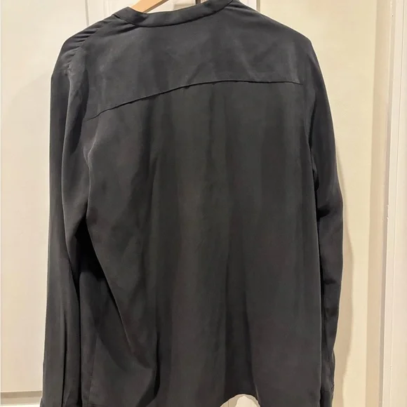 Everlane Split Neck Silk Blouse - Picture 3 of 3